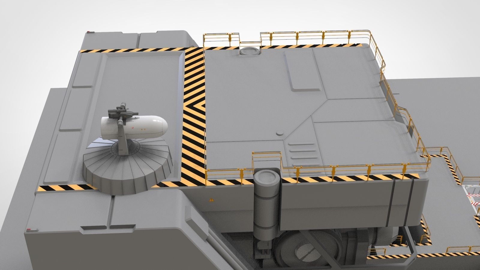 sci-fi Architectural Element 1 3D model_21