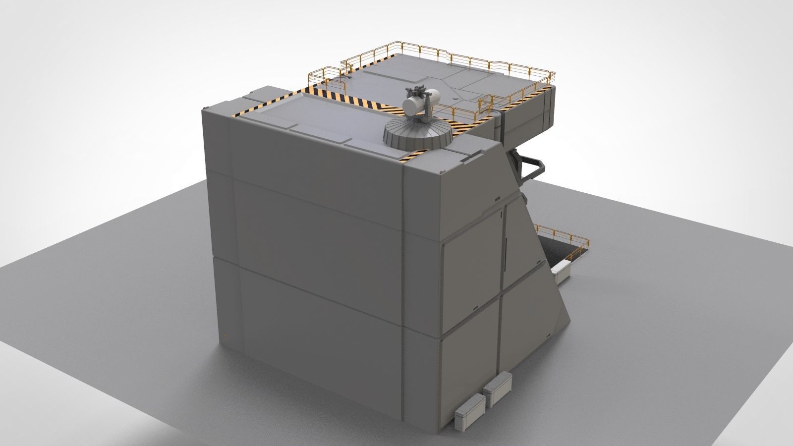 sci-fi Architectural Element 1 3D model_8