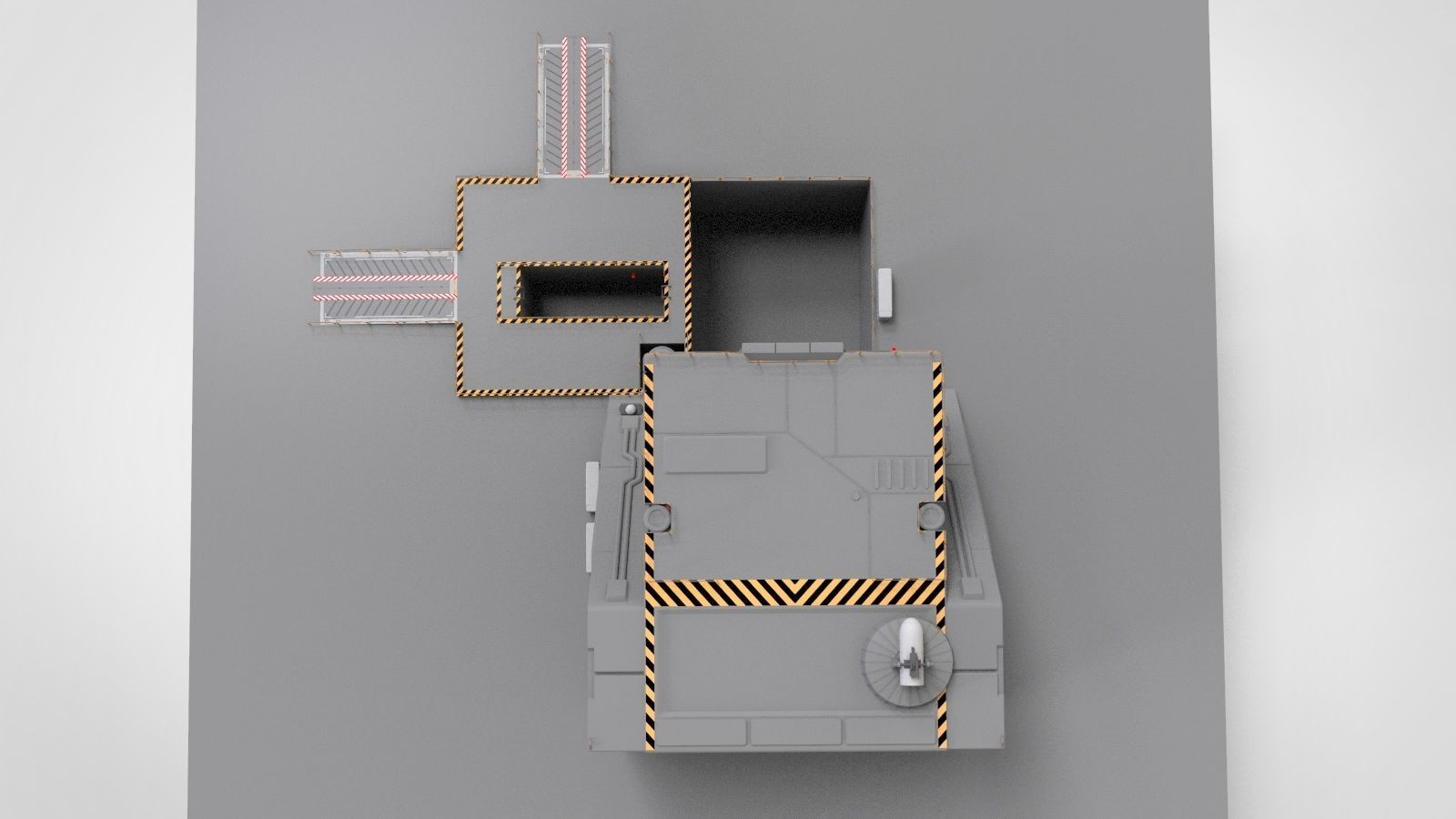 sci-fi Architectural Element 1 3D model_6