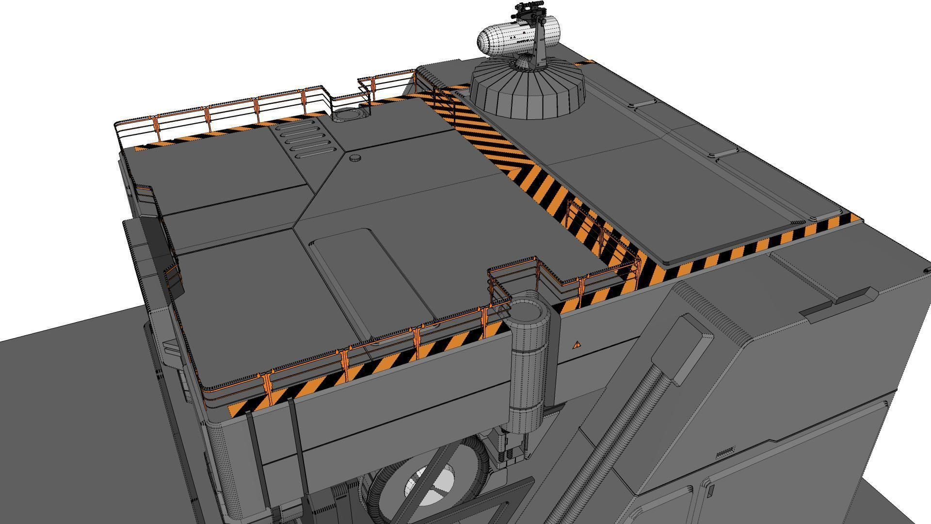 sci-fi Architectural Element 1 3D model_45