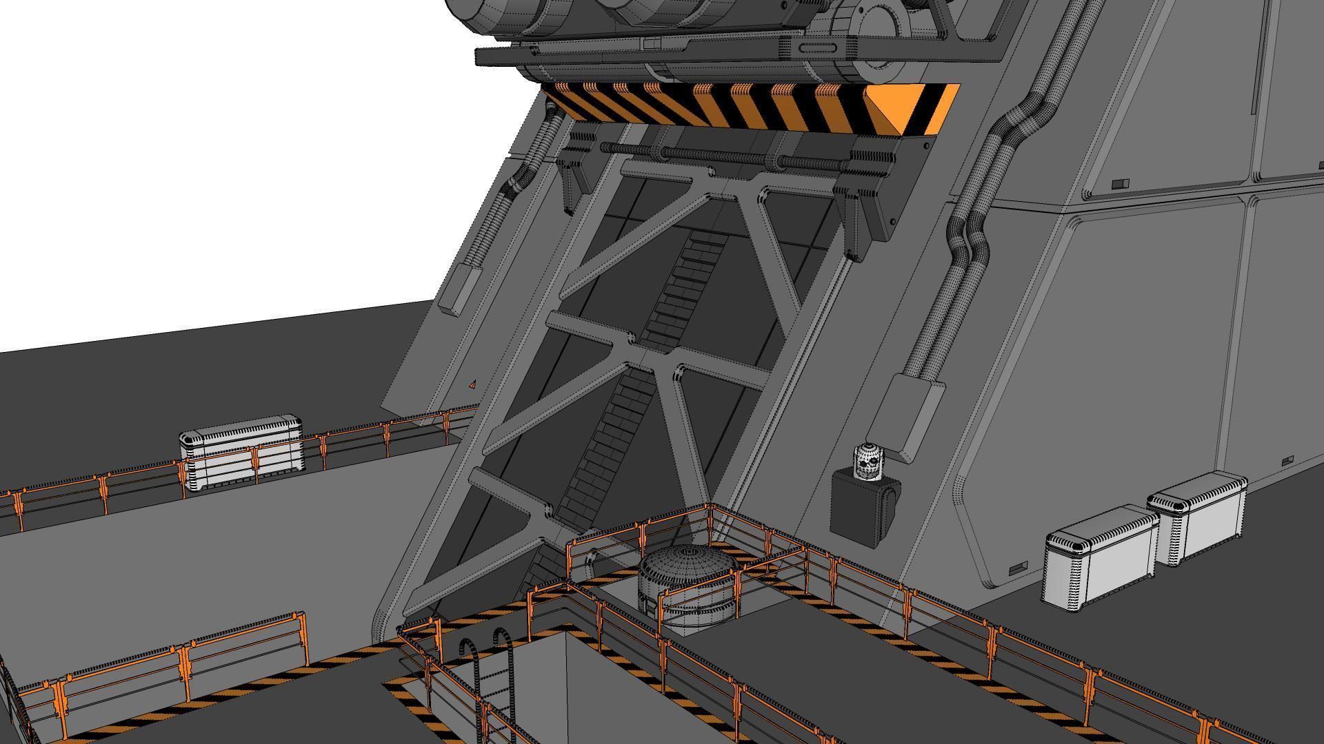 sci-fi Architectural Element 1 3D model_42