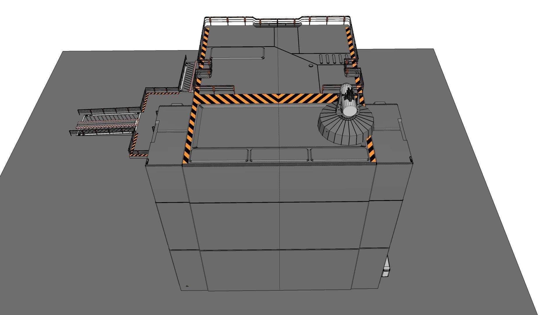 sci-fi Architectural Element 1 3D model_30