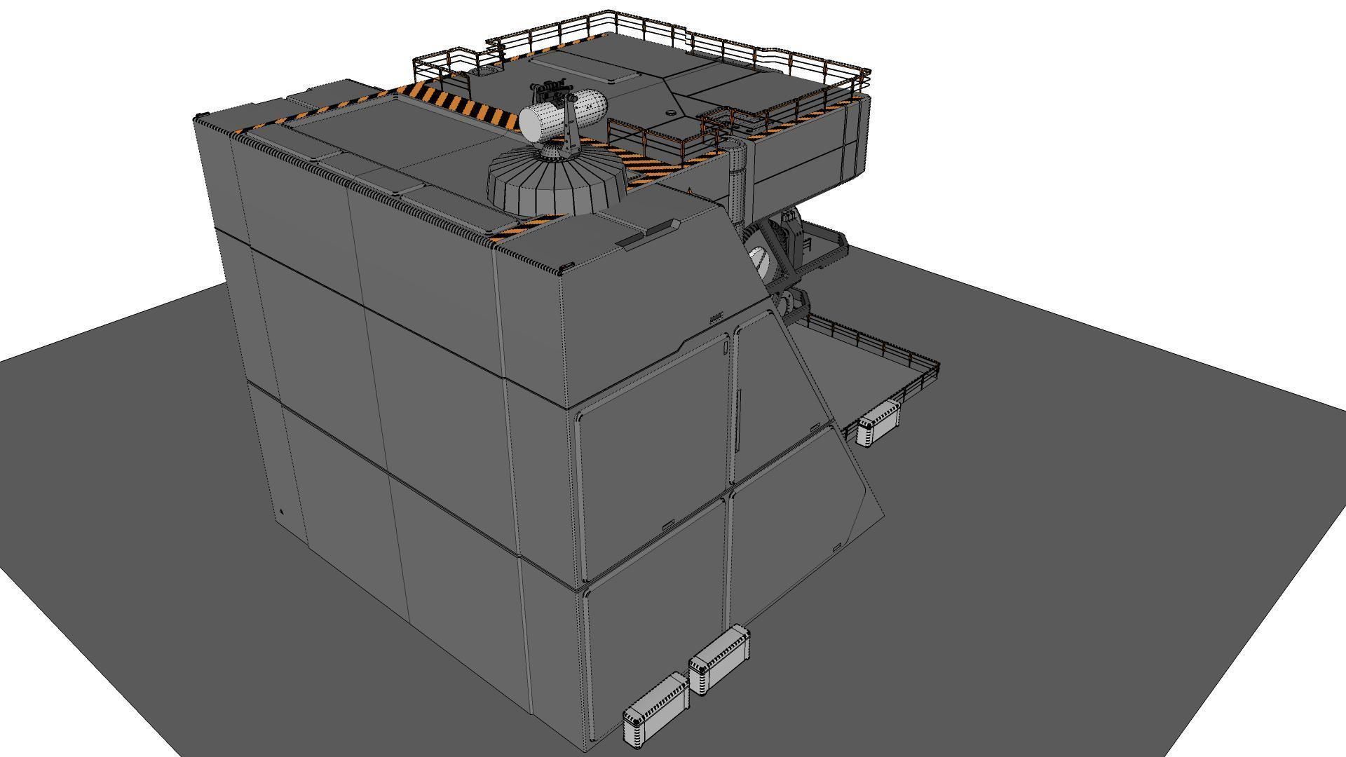 sci-fi Architectural Element 1 3D model_31