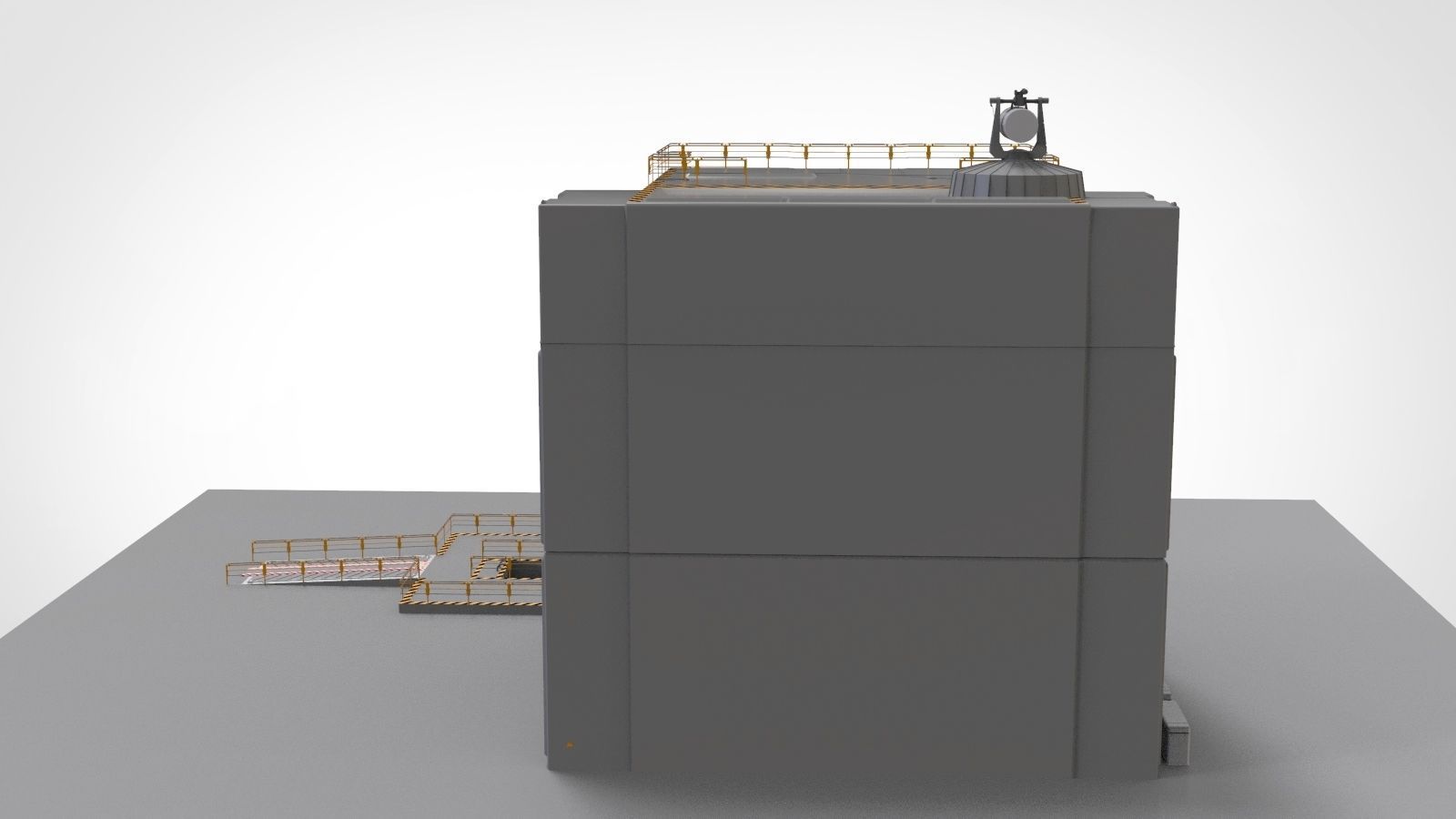 sci-fi Architectural Element 1 3D model_5