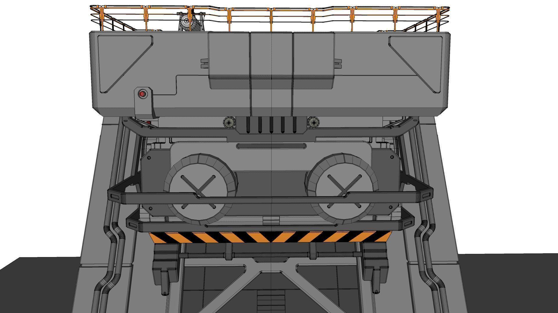 sci-fi Architectural Element 1 3D model_37