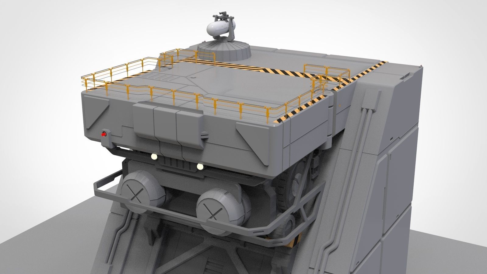 sci-fi Architectural Element 1 3D model_13