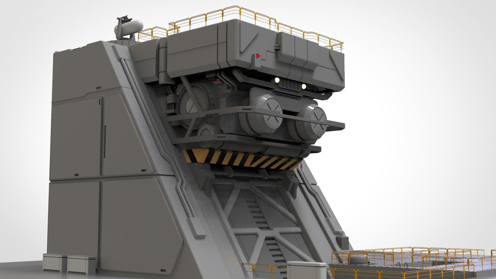 sci-fi Architectural Element 1 3D model_20