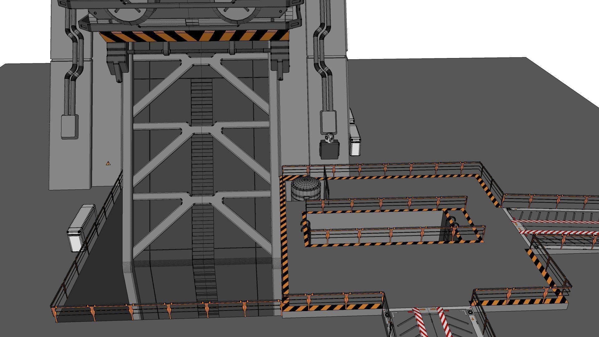 sci-fi Architectural Element 1 3D model_38