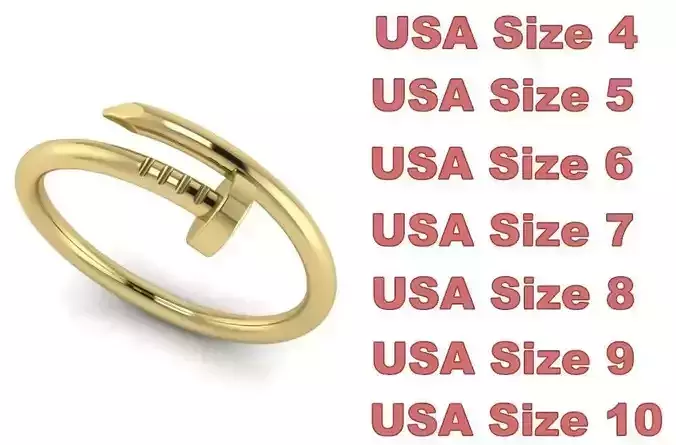 Nail Ring - USA Sizes