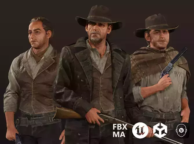 Western Character Billy - Survival Shooter Cowboy Man