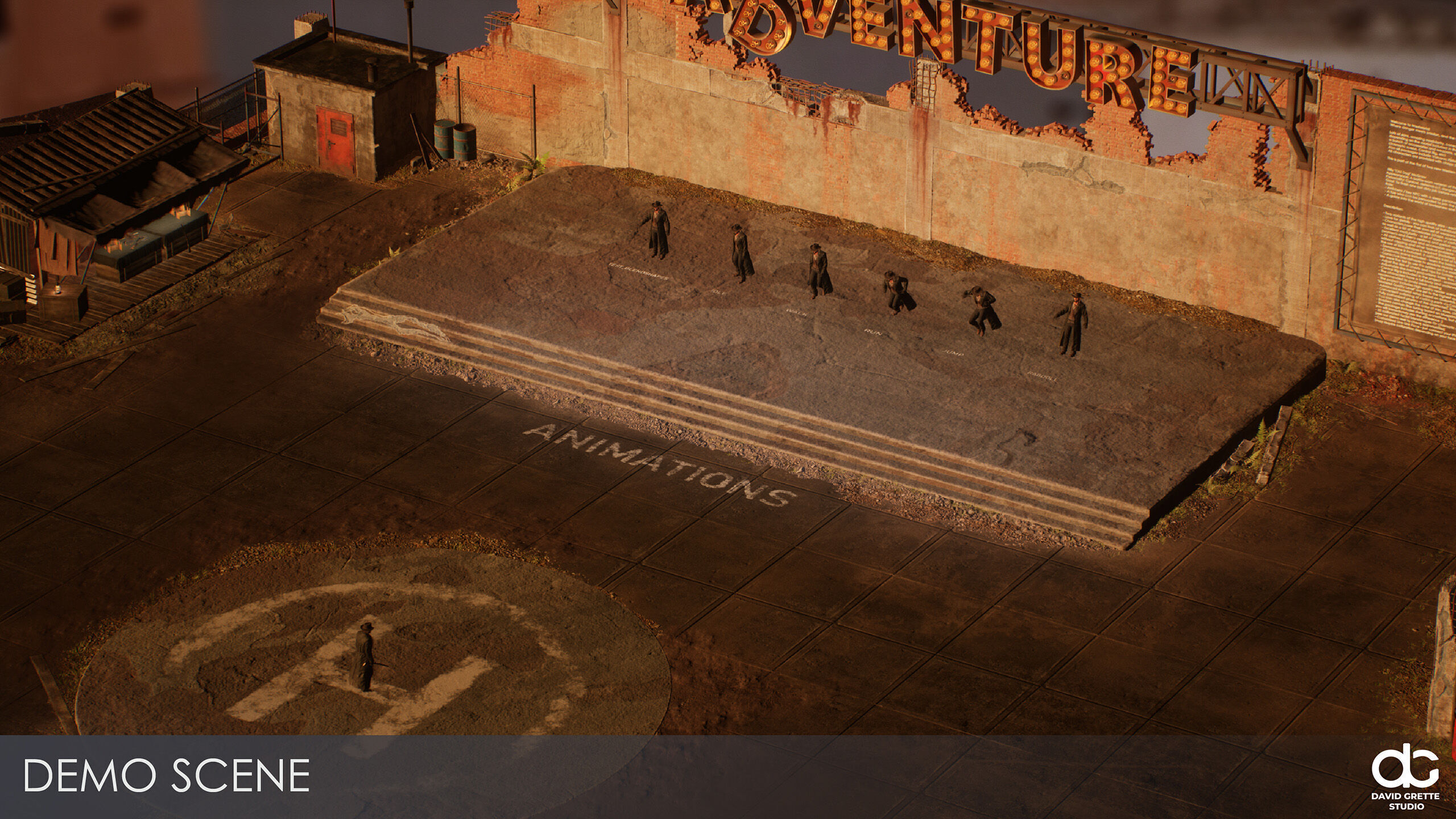 Western Character Billy - Survival Shooter Cowboy Man Low-poly 3D model_24