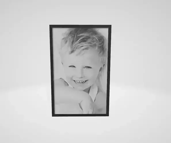 Cherry on red oak picture frame