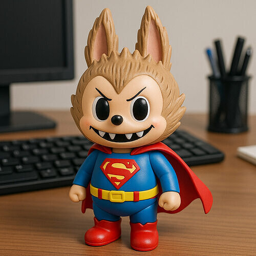 Labubu - Superman DC Comics statue - 3D print 3D print model