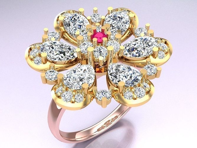 Diamond Ring - Womens Rings - N412129 3D print model