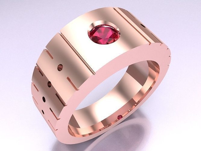 Diamond Ring - Mens Rings - N415914 3D print model