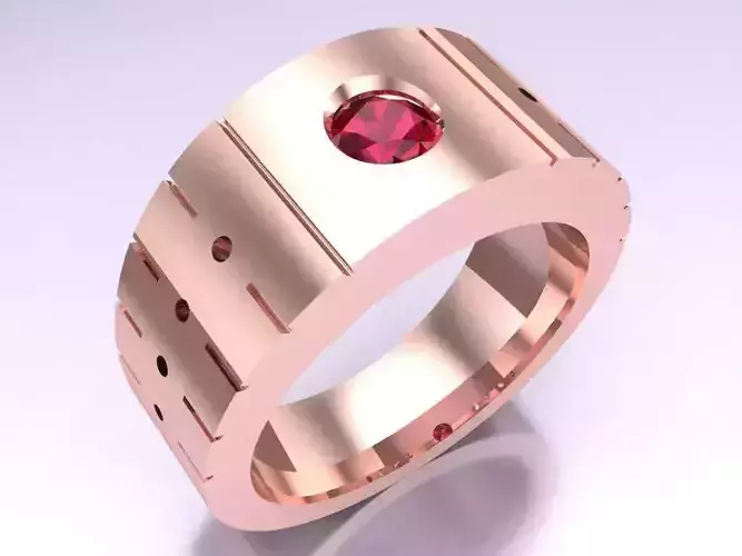 Diamond Ring - Mens Rings - N415914 3D print model