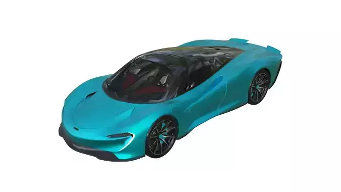 McLaren Speedtail Low-poly 3D model
