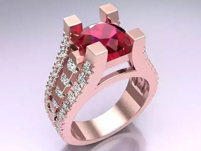Diamond Ring  - N415920 3D print model