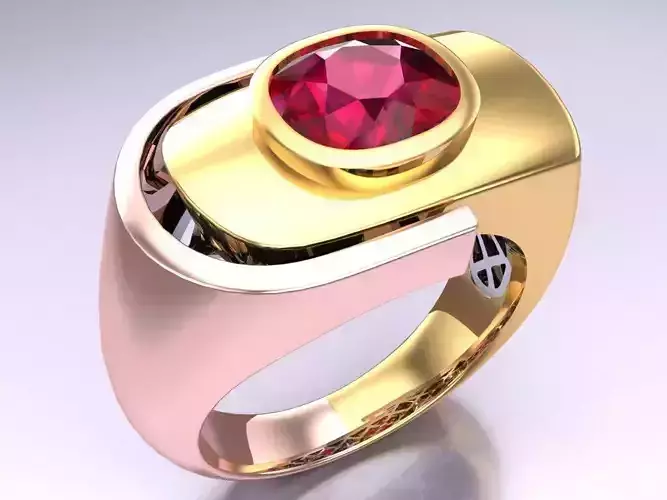 Diamond Ring - Mens Rings - N415955 3D print model