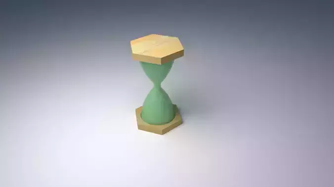 modern hourglass 3D model