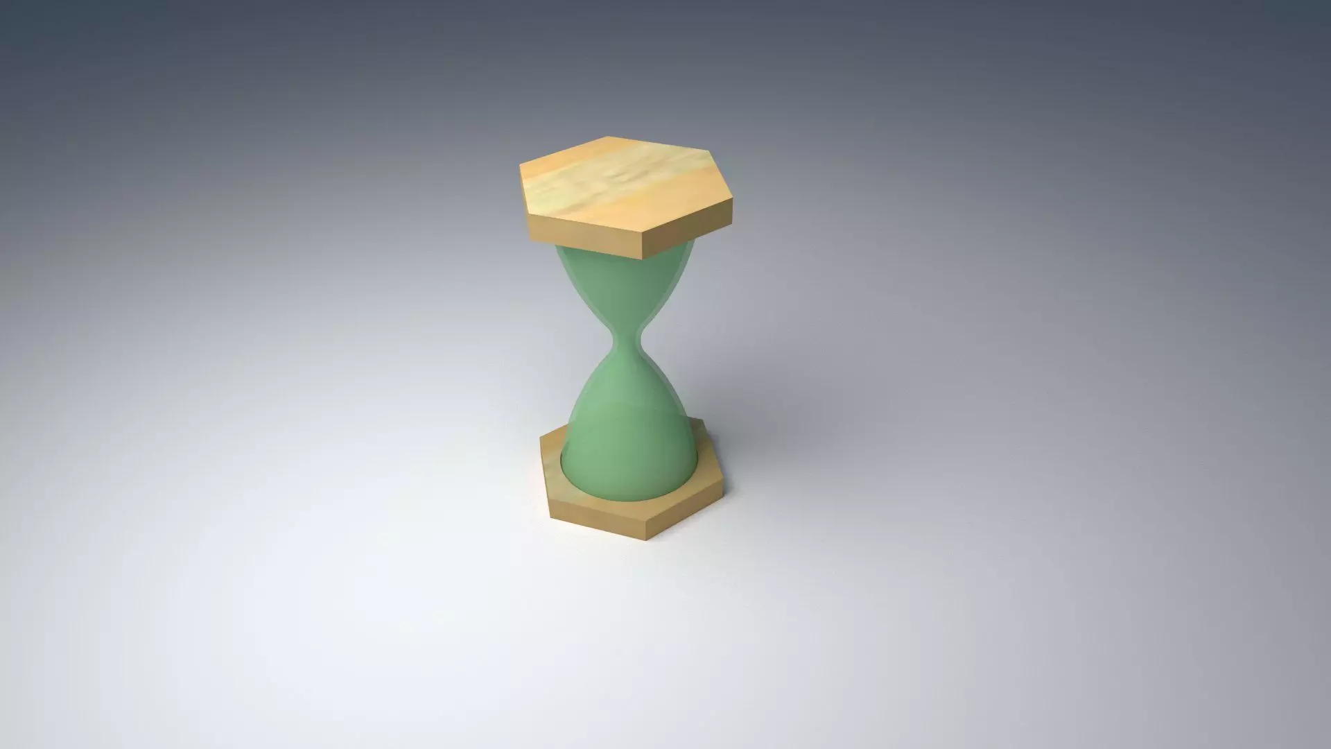 modern hourglass 3D model Low-poly 3D model_0