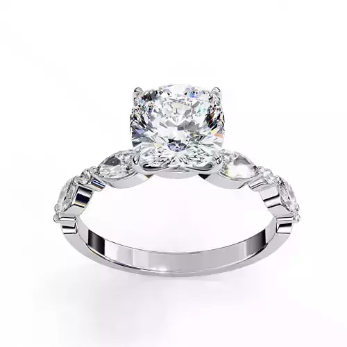 ASSCHER DIAMOND RING -CAD-024