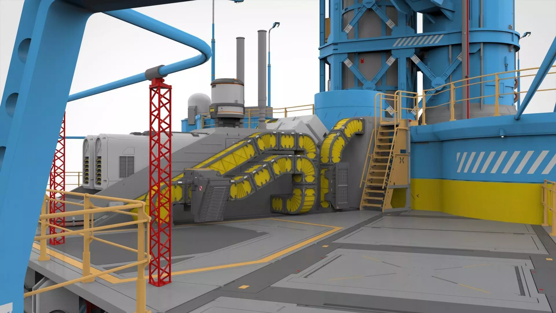 Sci-Fi Polar station 3D model_14