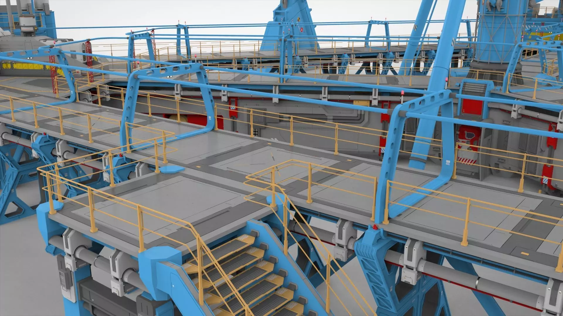 Sci-Fi Polar station 3D model_12