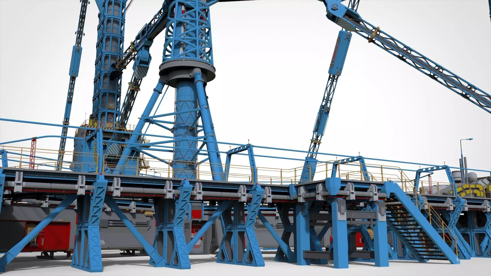 Sci-Fi Polar station 3D model_8