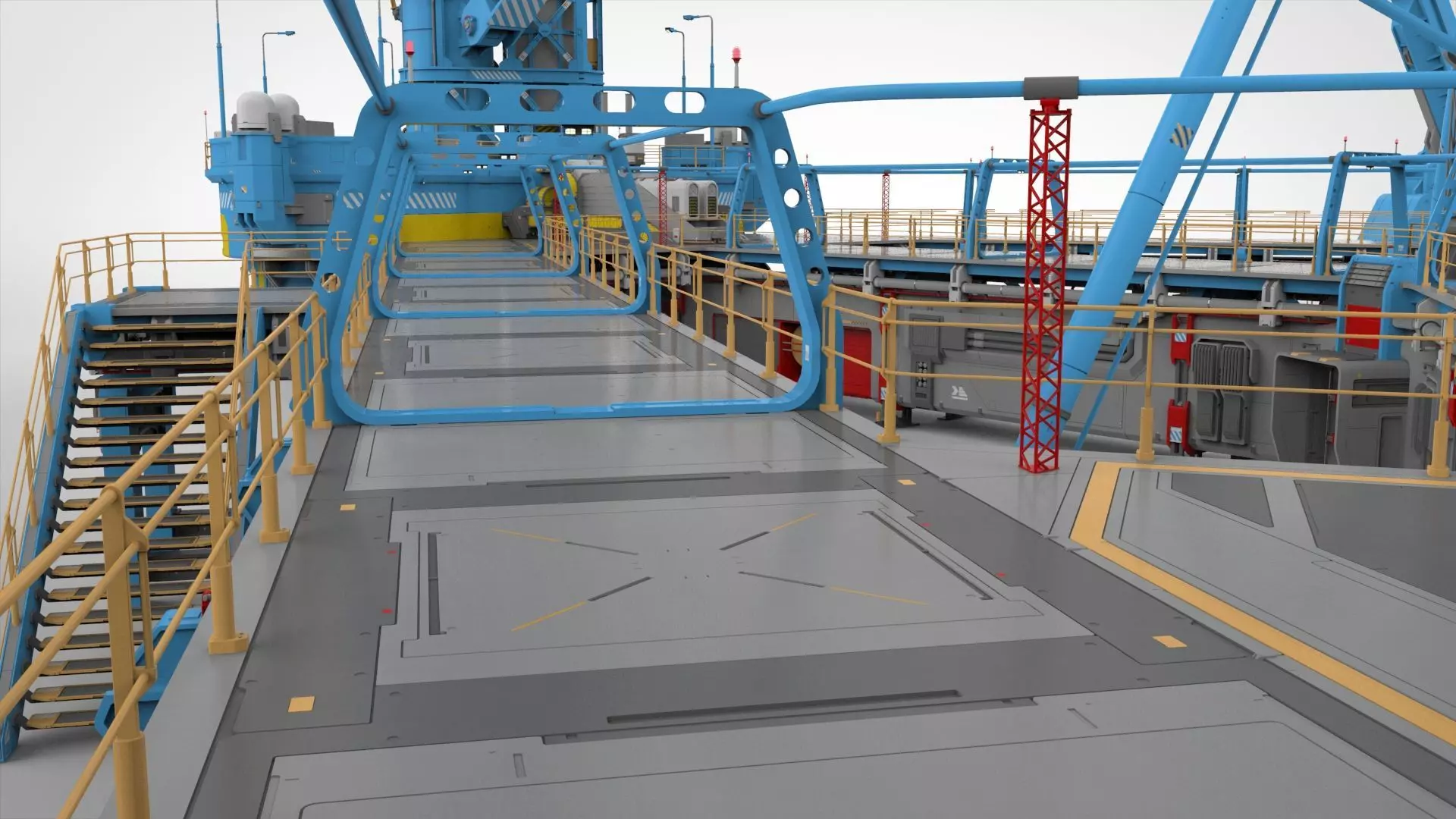 Sci-Fi Polar station 3D model_13