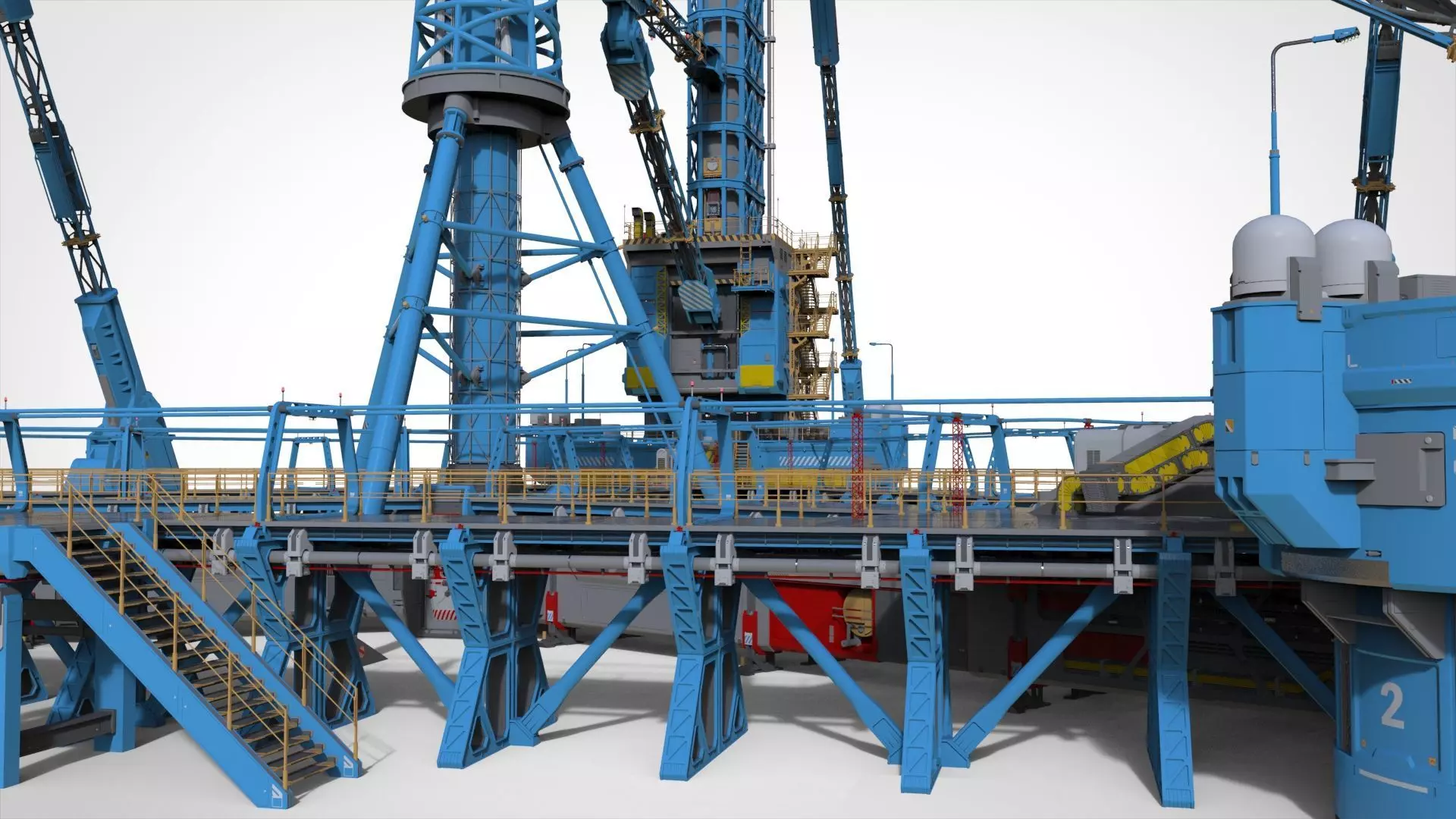 Sci-Fi Polar station 3D model_9