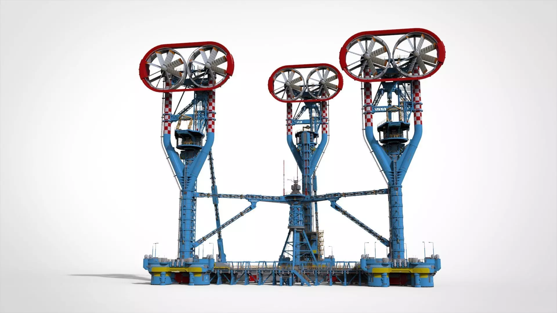 Sci-Fi Polar station 3D model_2