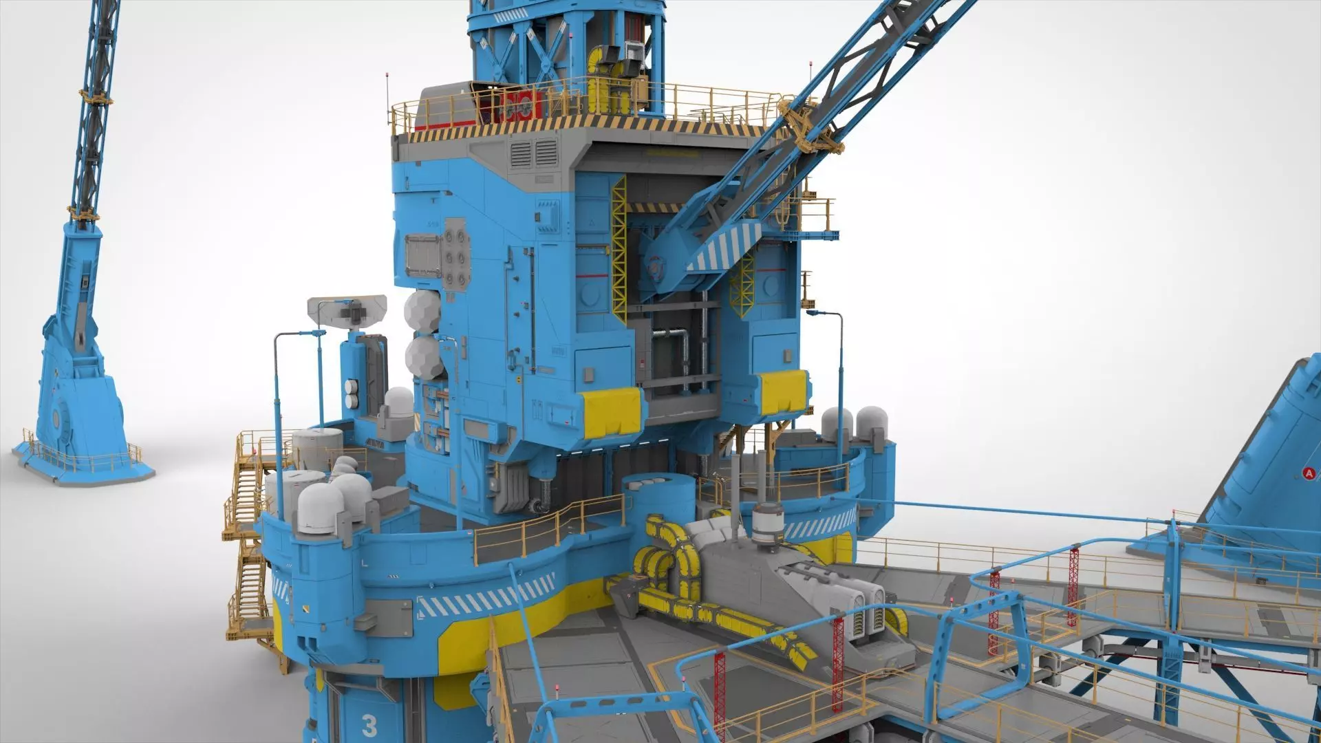 Sci-Fi Polar station 3D model_25