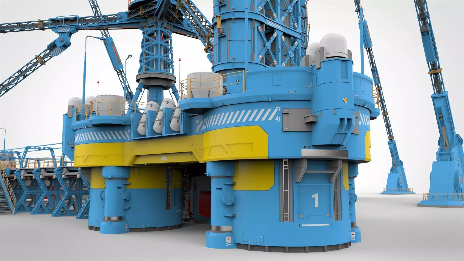 Sci-Fi Polar station 3D model_19