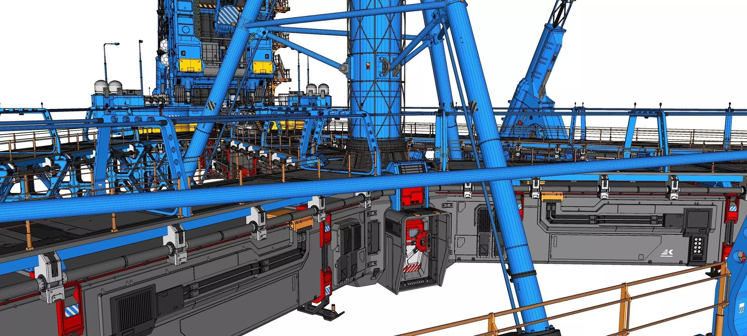 Sci-Fi Polar station 3D model_50