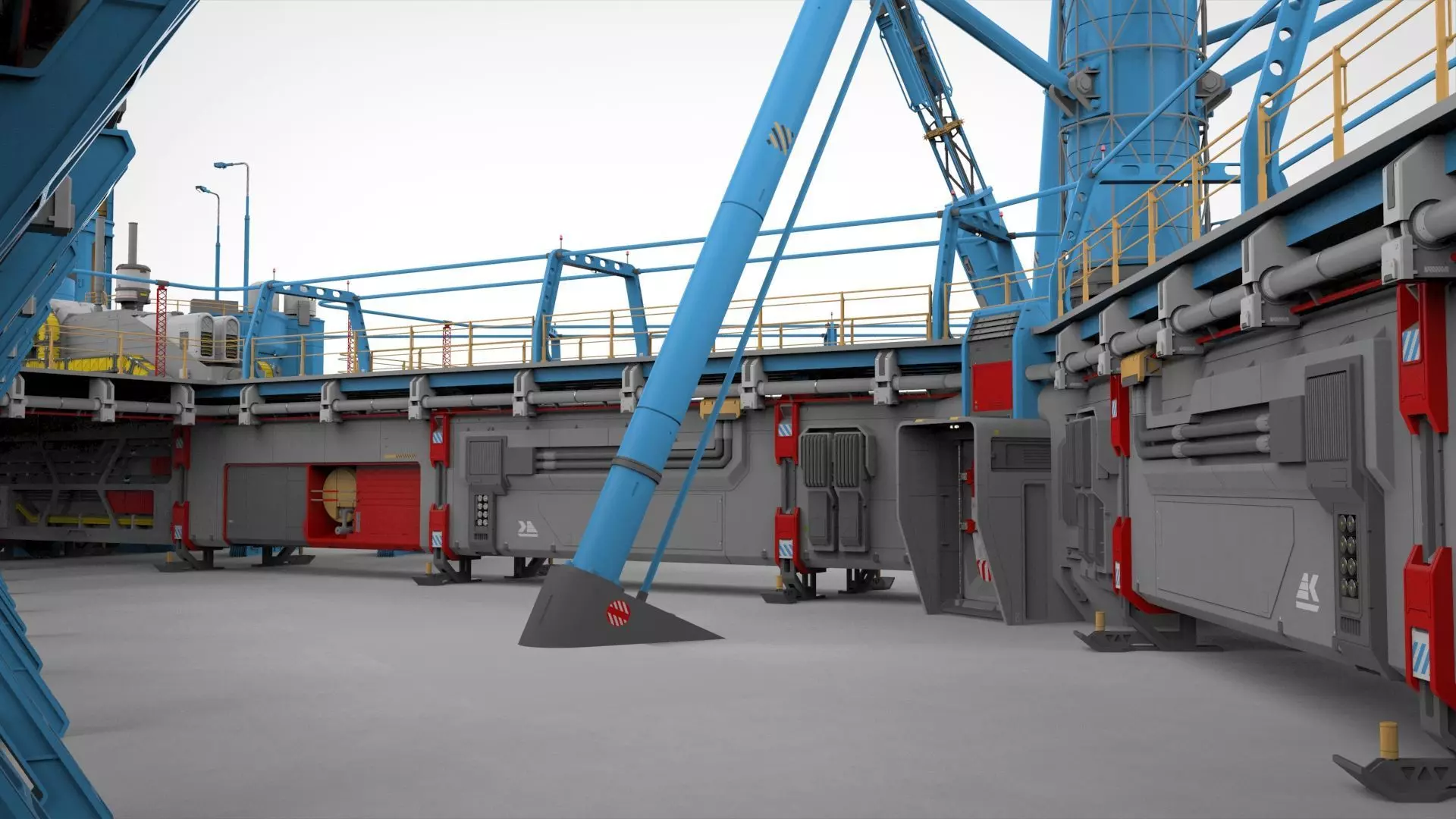 Sci-Fi Polar station 3D model_17