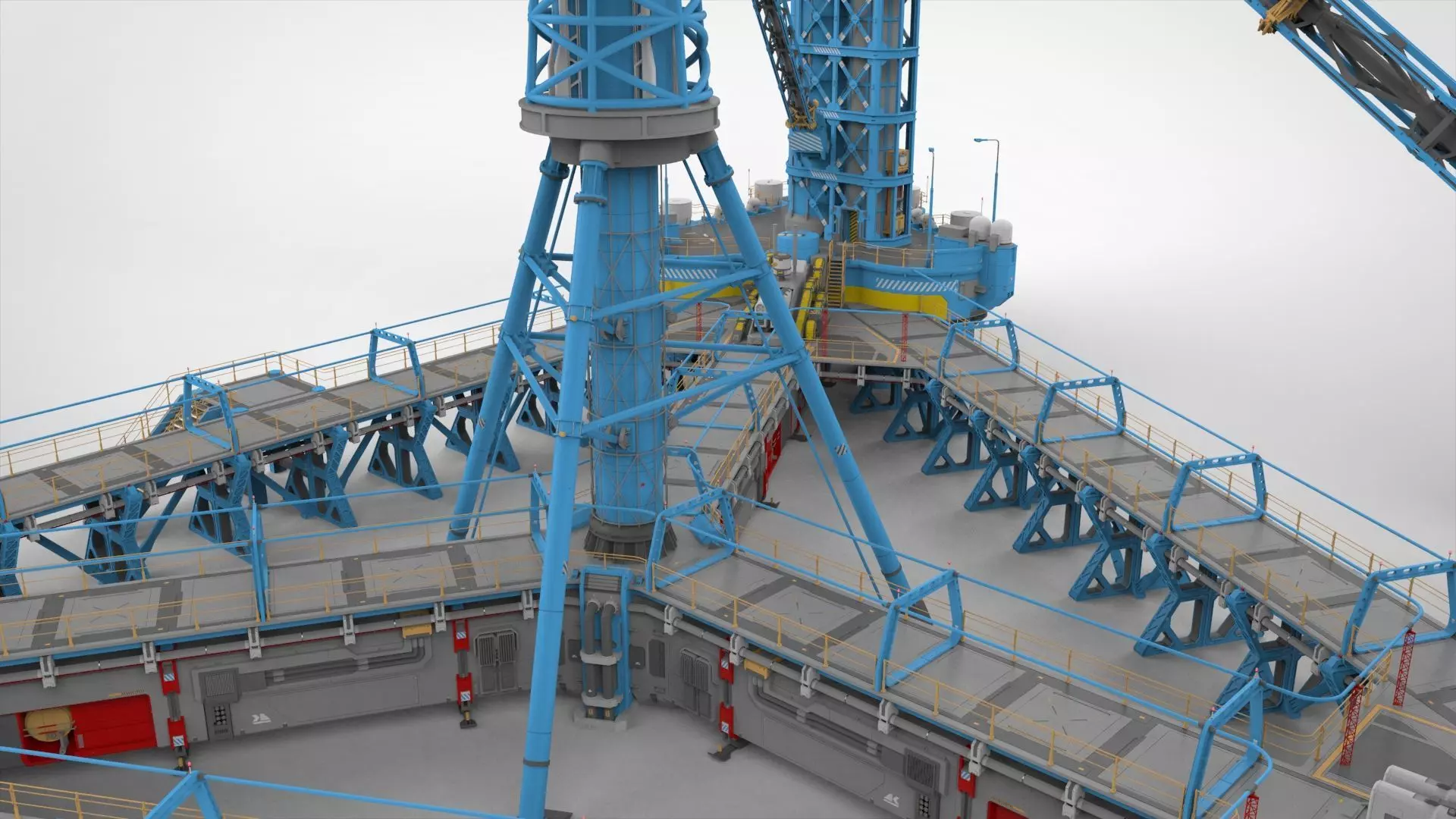 Sci-Fi Polar station 3D model_28