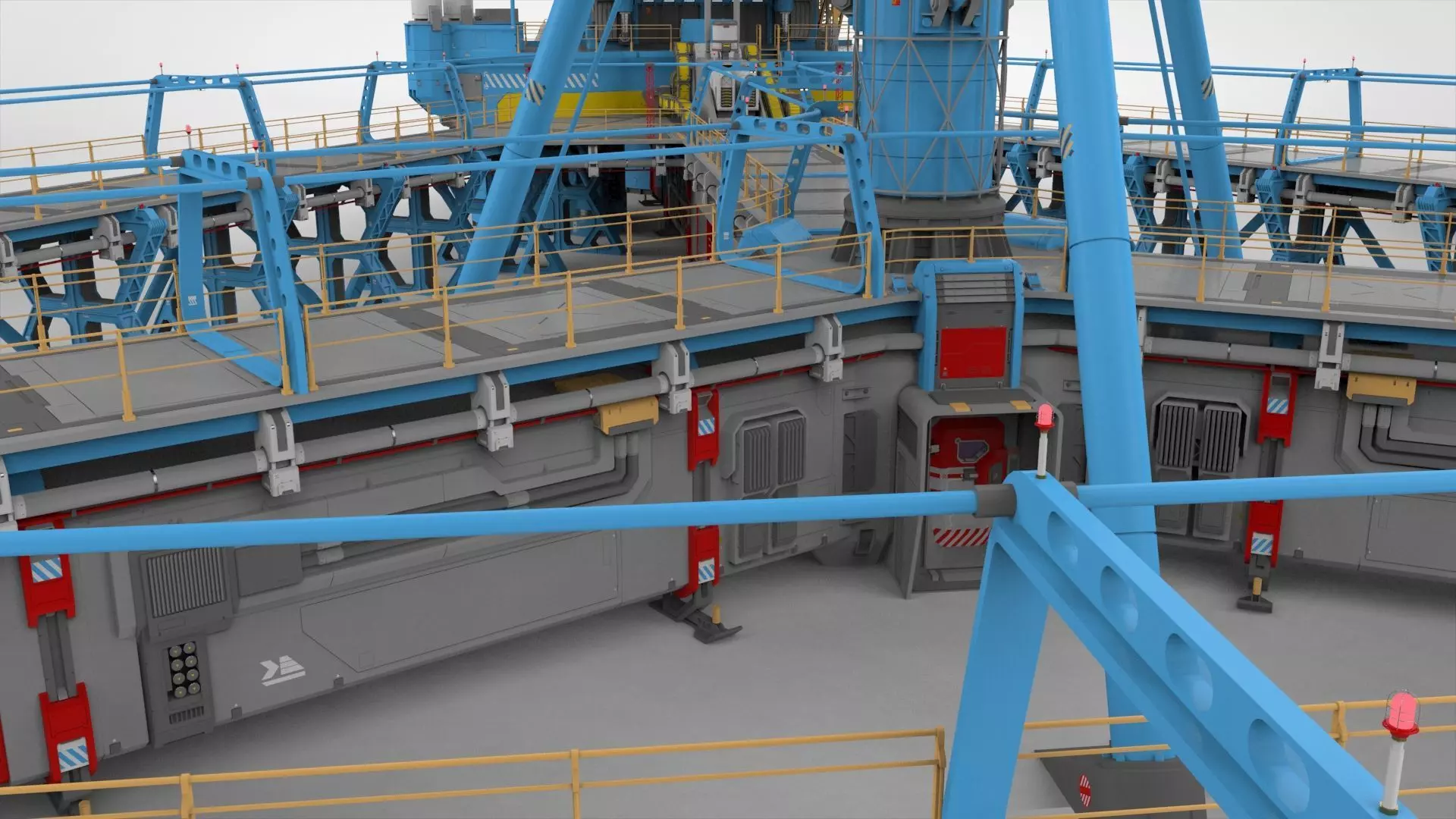 Sci-Fi Polar station 3D model_16