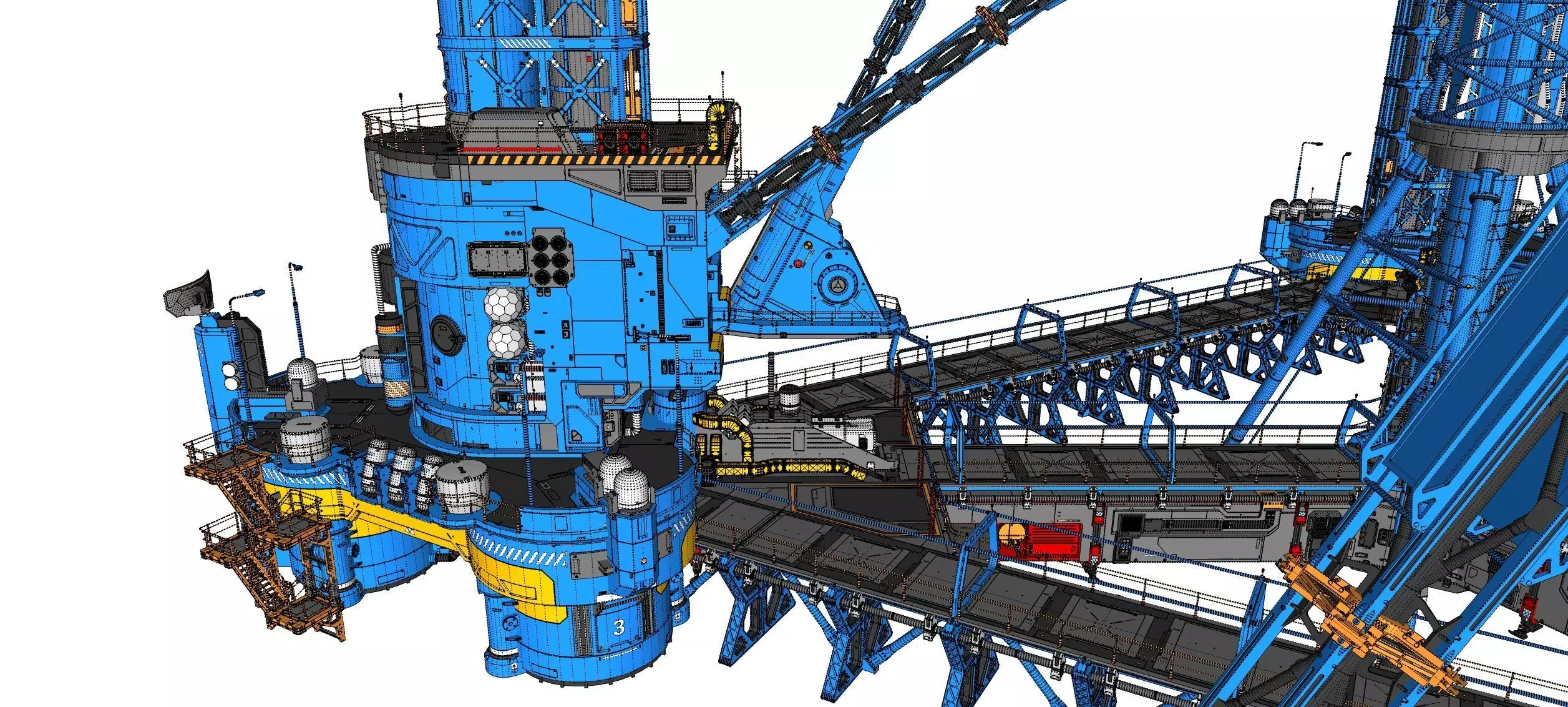 Sci-Fi Polar station 3D model_47