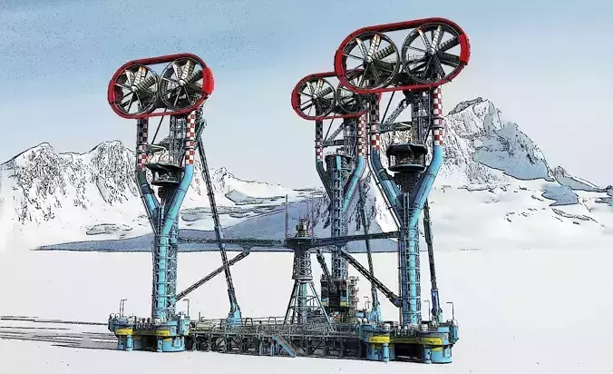 Sci-Fi Polar station 3D model