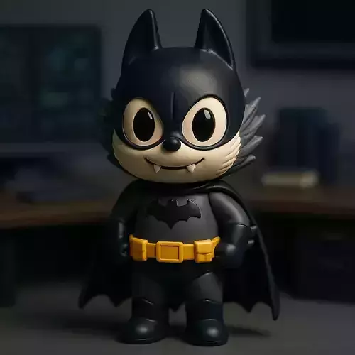 Labubu - Batman DC Comics statue - 3D print
