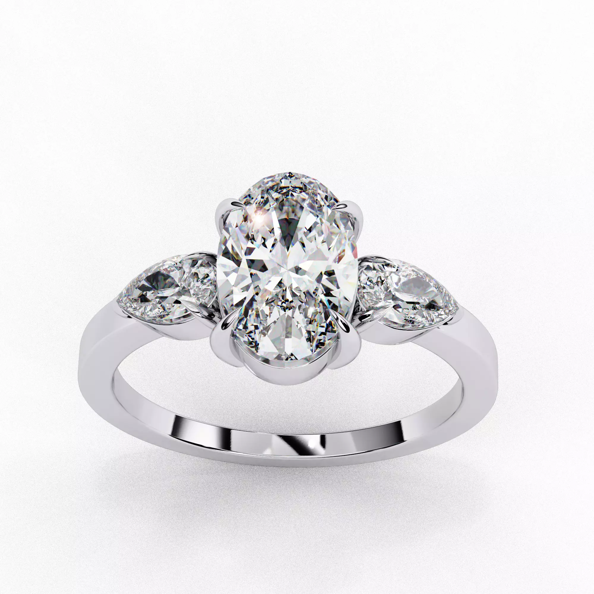 MARQUISE DIAMOND RING -CAD-025 3D model_0