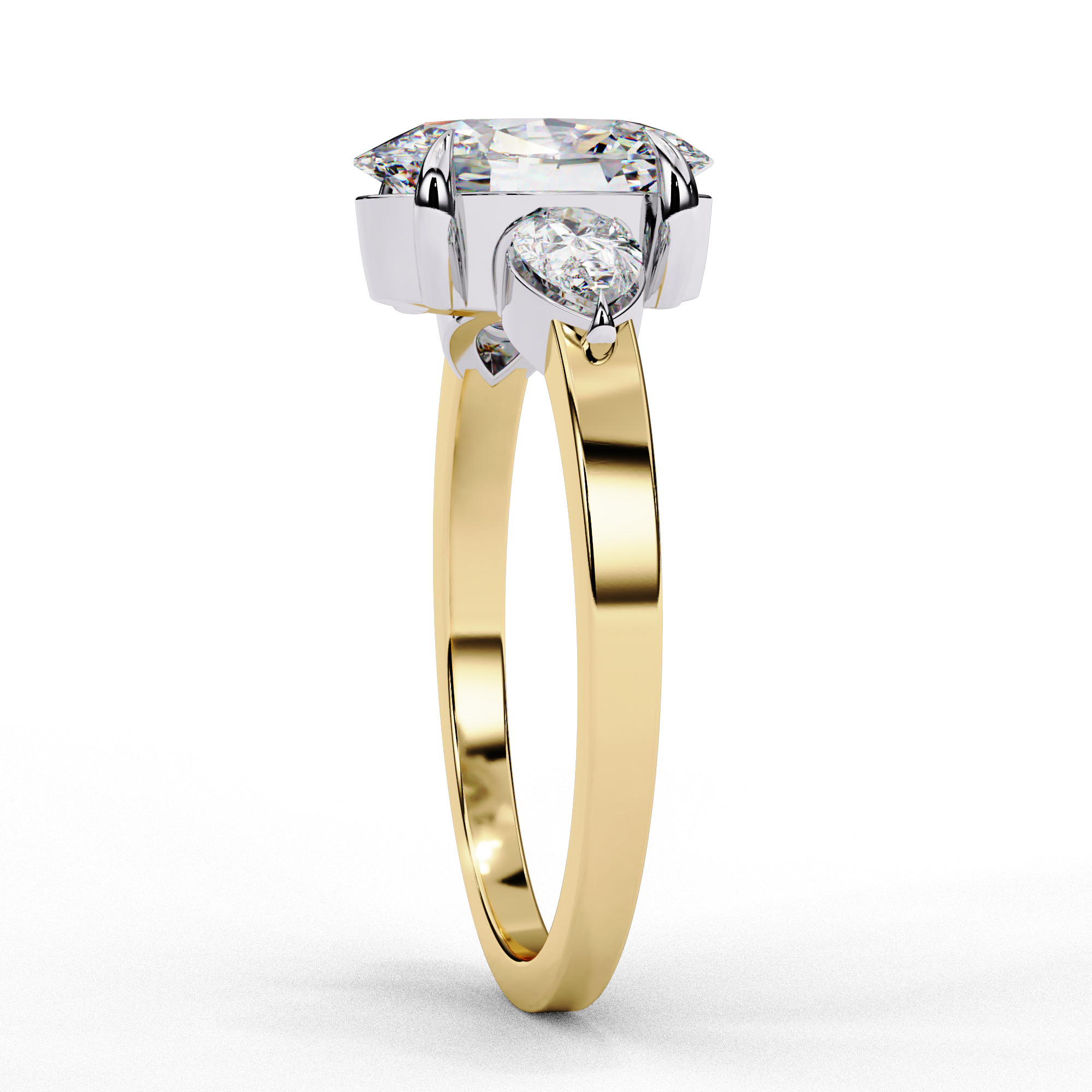 MARQUISE DIAMOND RING -CAD-025 3D model_10