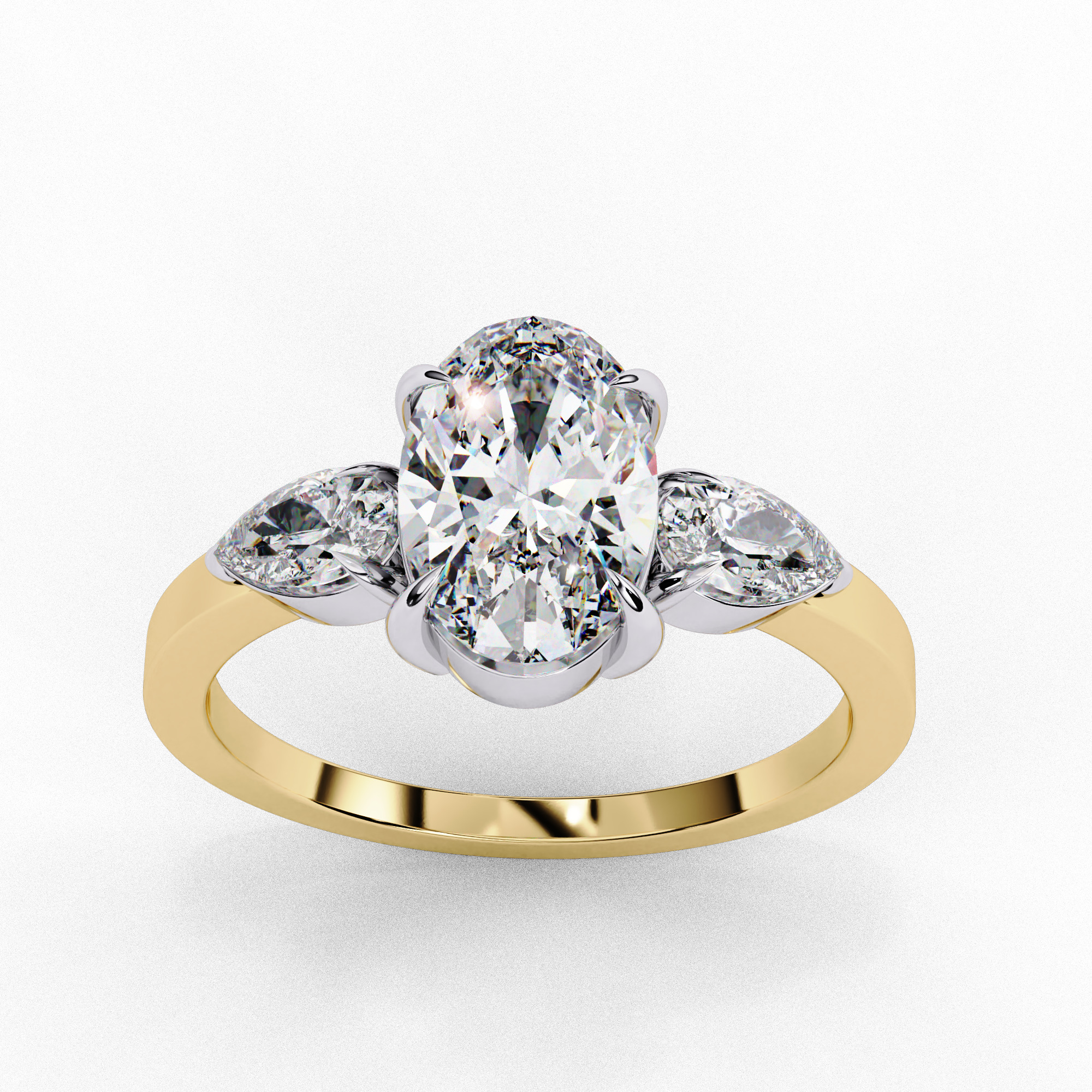 MARQUISE DIAMOND RING -CAD-025 3D model_1