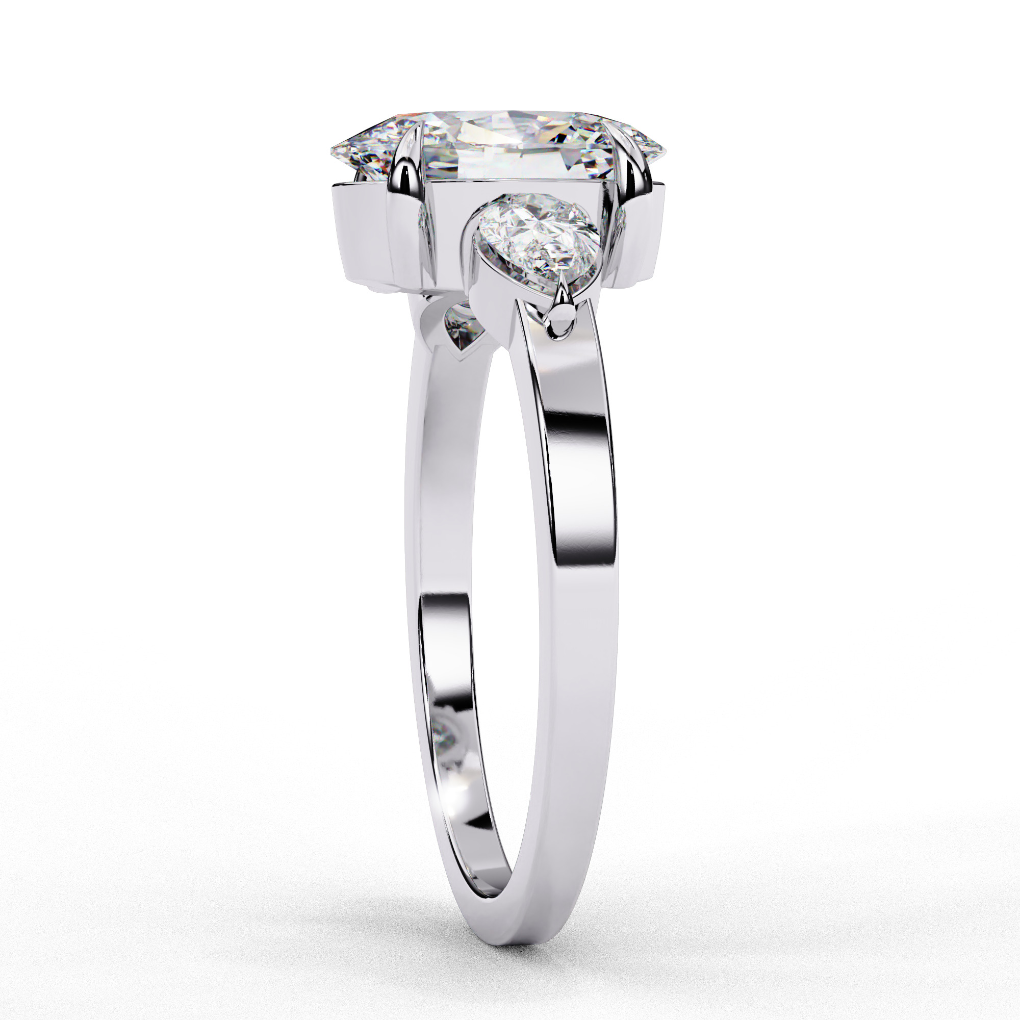 MARQUISE DIAMOND RING -CAD-025 3D model_9