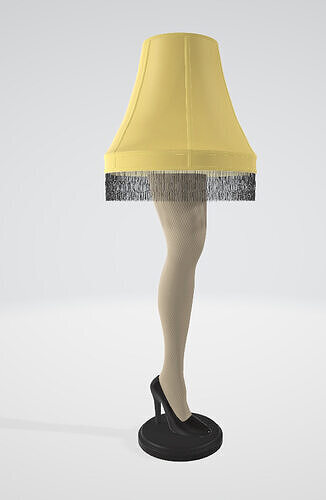 Kurt Adler Leg Lamp 3D model