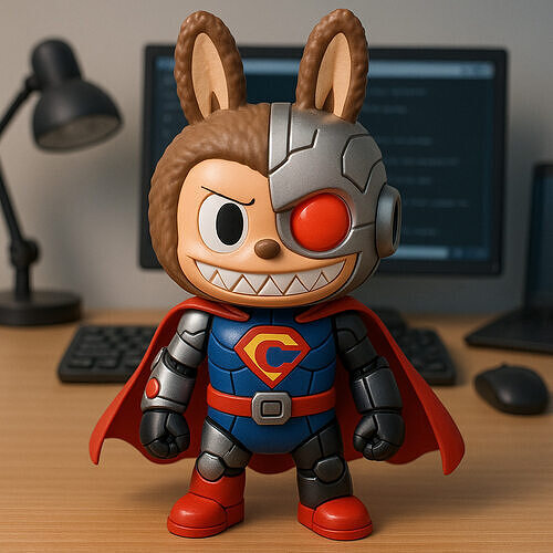 Labubu - Cyborg DC Comics statue - 3D print 3D print model