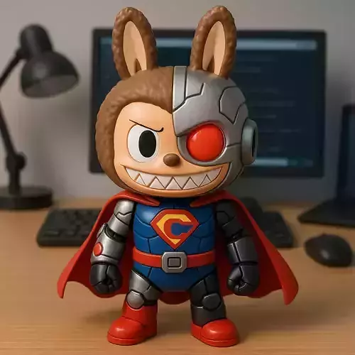 Labubu - Cyborg DC Comics statue - 3D print 3D print model