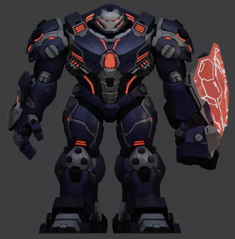 Hulkbuster Low-poly 3D model_0