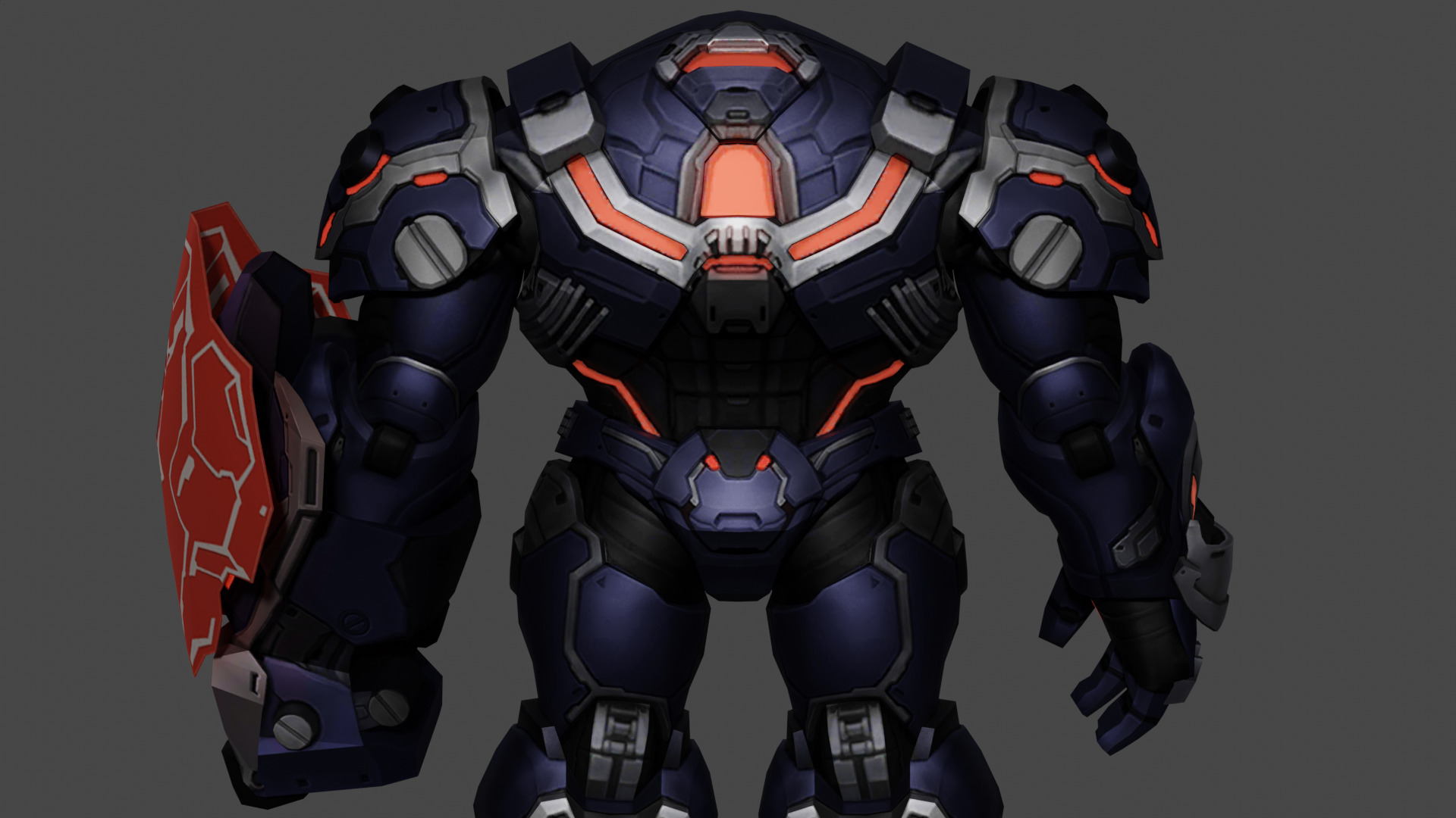 Hulkbuster Low-poly 3D model_5